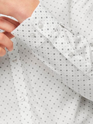 JACK & JONES Slim fit Overhemd 'JJJoe' in Wit