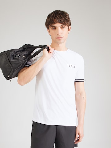 T-Shirt fonctionnel 'Serve 2' BOSS en blanc : devant