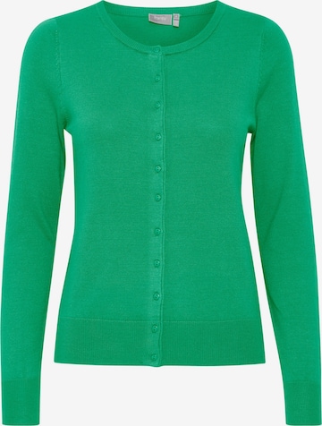 Fransa Gebreid vest in Groen: voorkant