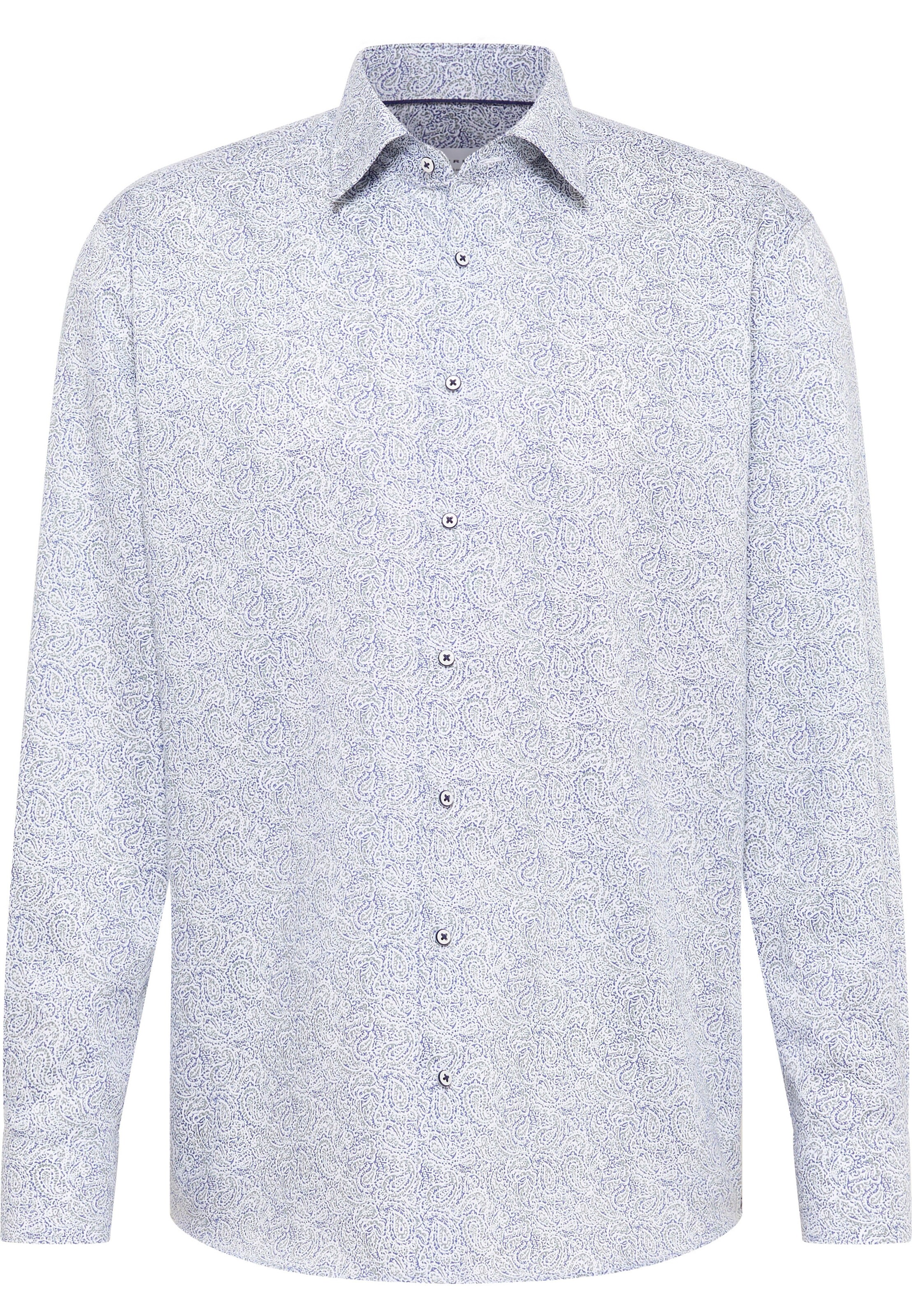 ETERNA Button Up Shirt in Dark blue / White, Item view