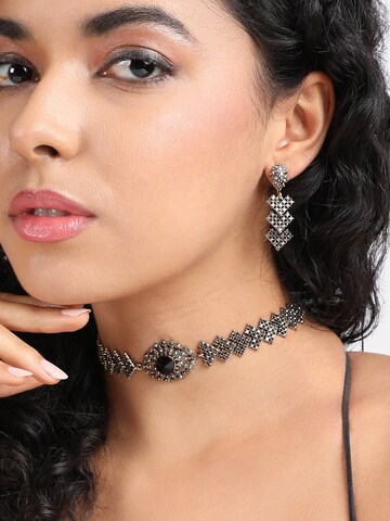 SOHI - Conjunto de joyería ' Lois ' en negro: frente