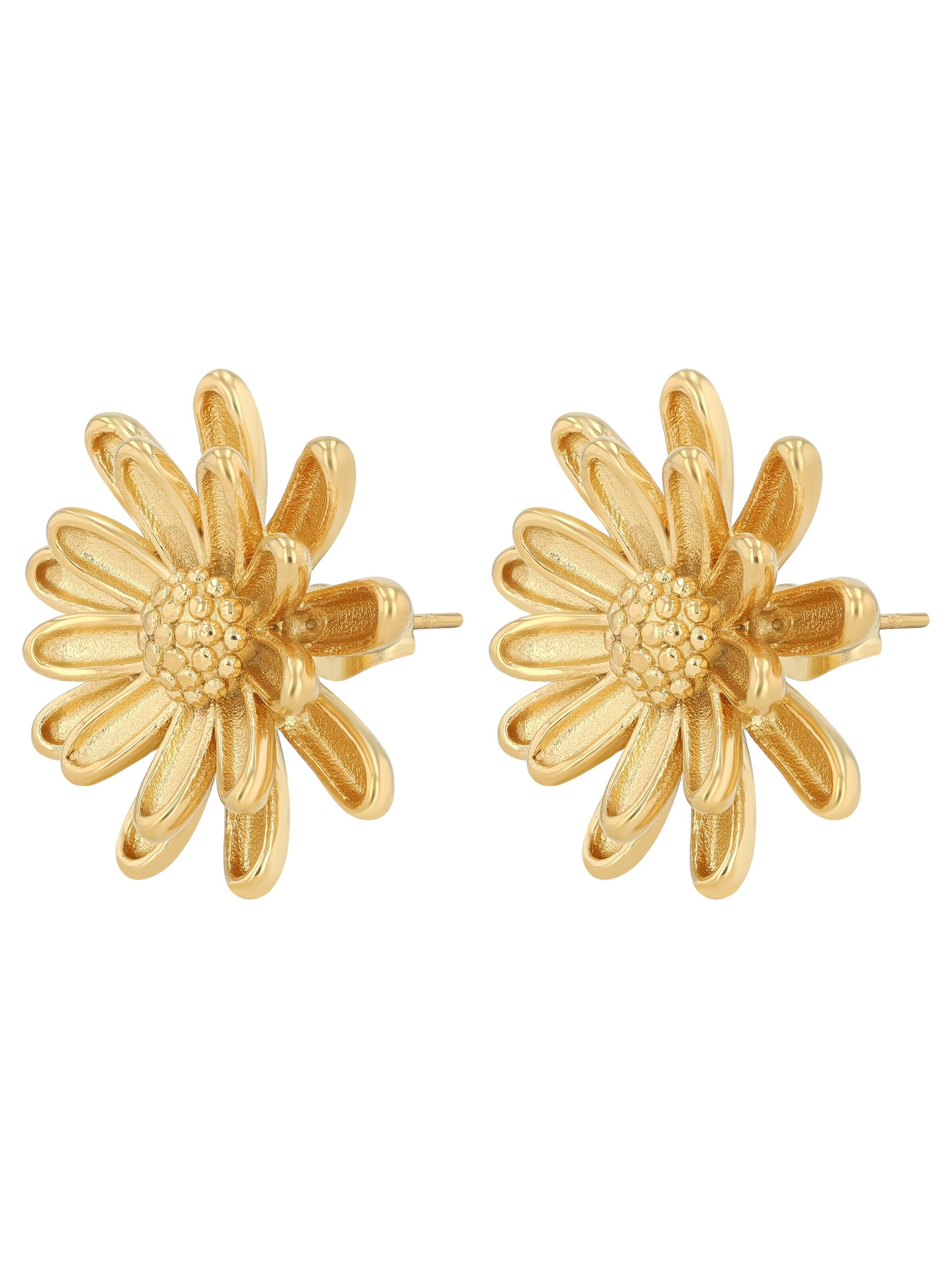 Akzent Earrings '"Xerina" aus langlebigem Edelstahl, wasserfest' in Gold