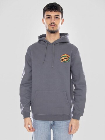 Sweat-shirt 'Kendall End Of The Dot -- Men's Grey Hoodie' Santa Cruz en gris
