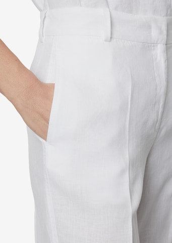 Loosefit Pantalon à plis Marc O'Polo en blanc