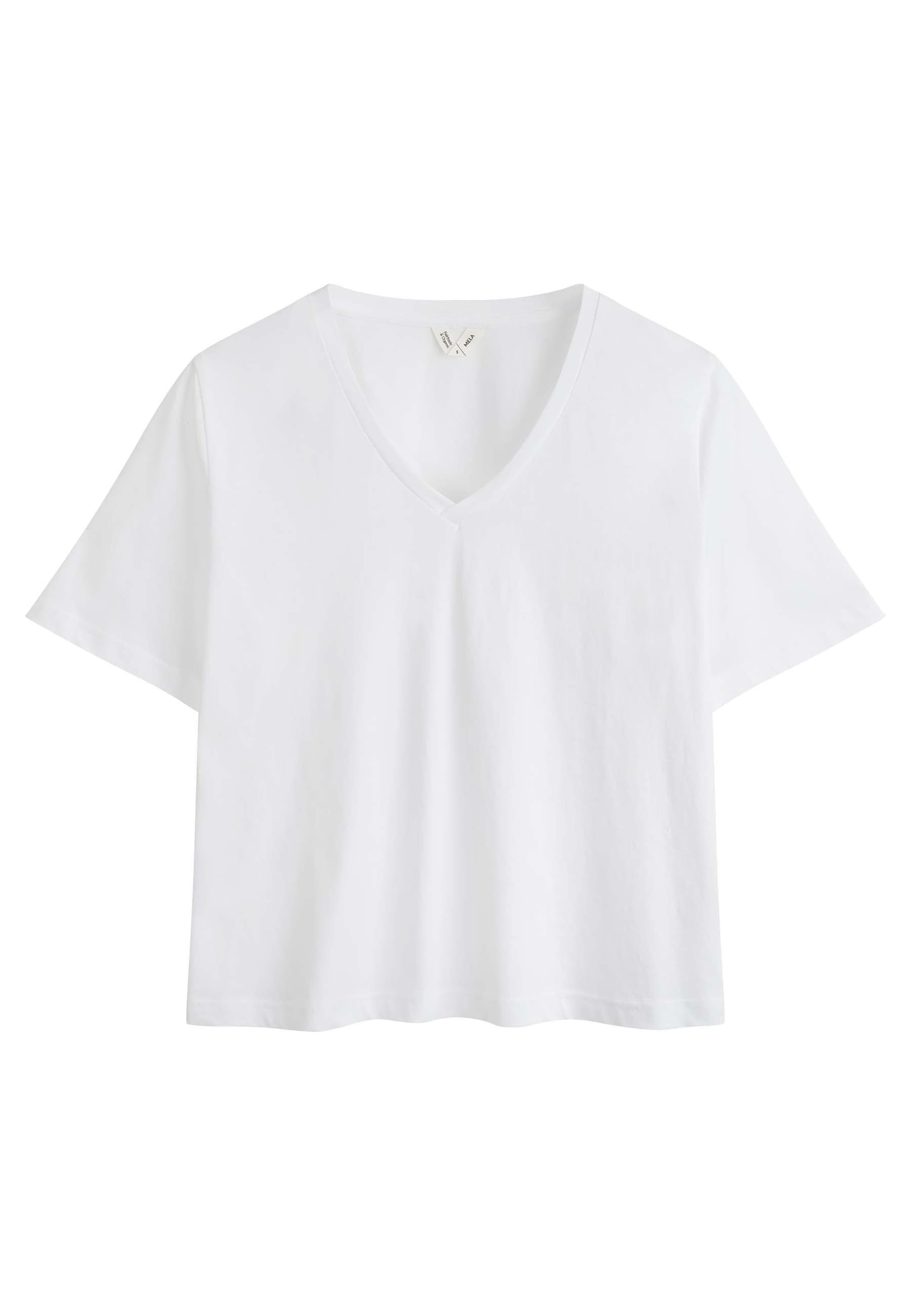 MELA Тениска 'ANKITA' в бяло: отпред