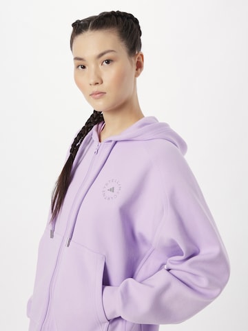 ADIDAS BY STELLA MCCARTNEY Athletic Zip-Up Hoodie in Purple