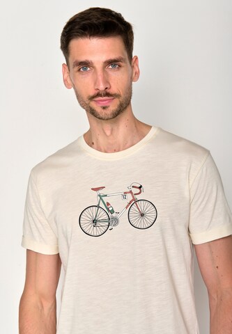 GREENBOMB Shirt 'Bike Enzo' in Beige