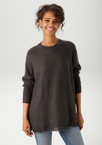 Aniston CASUAL Sweater in Grey: front