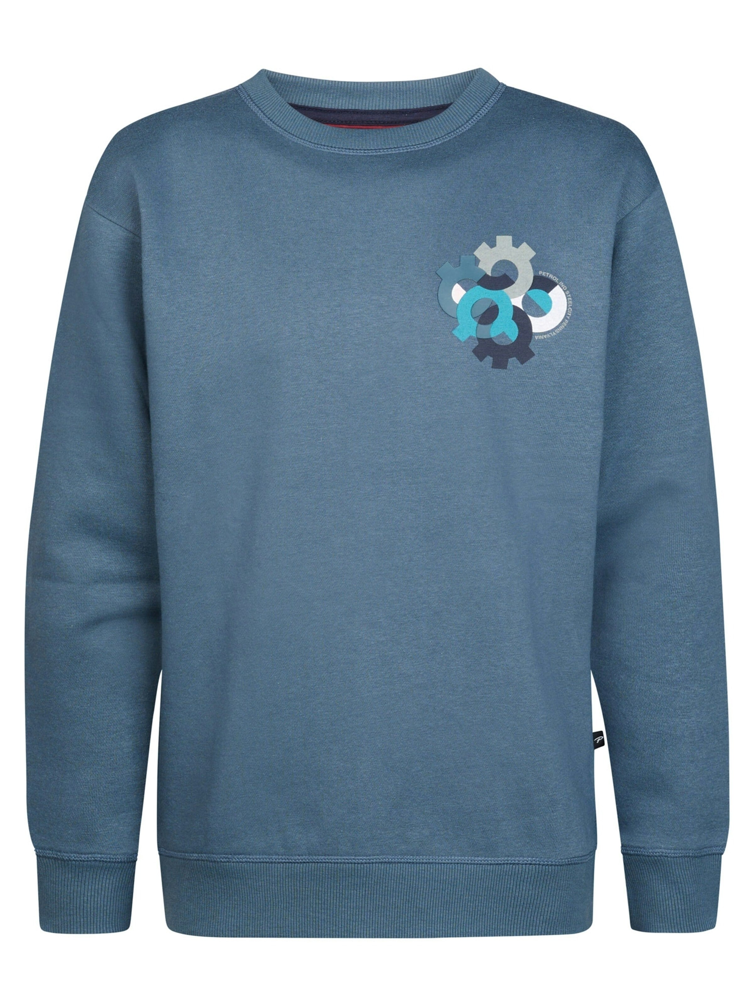 Sweat PETROL en bleu : devant