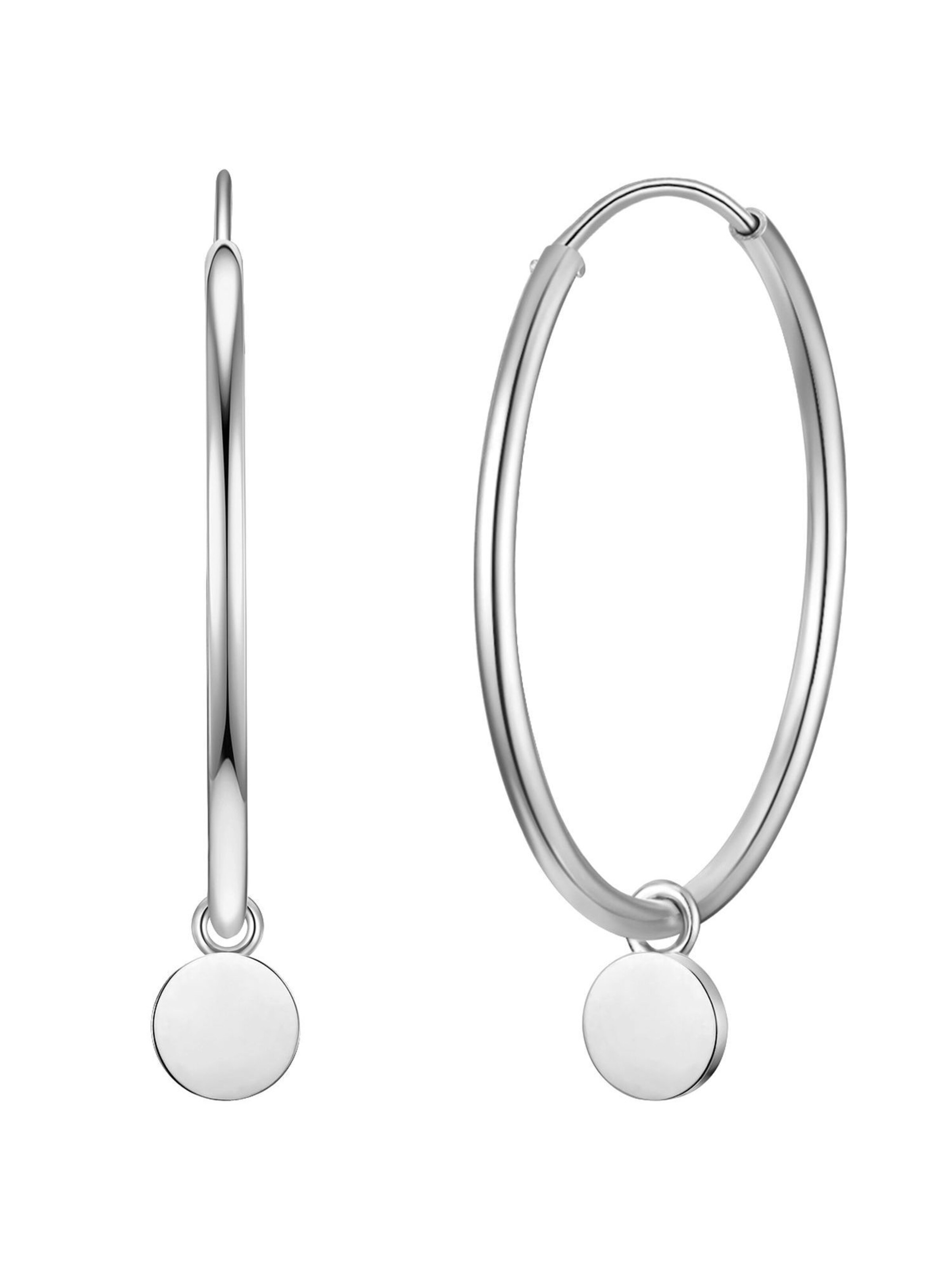 Boucles d'oreilles Glanzstücke München en argent : devant