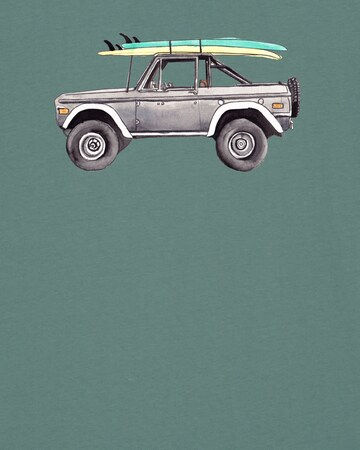 T-Shirt ' Surf Pickup ' Watapparel en vert