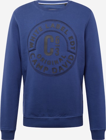 CAMP DAVID Sweatshirt in Blauw: voorkant