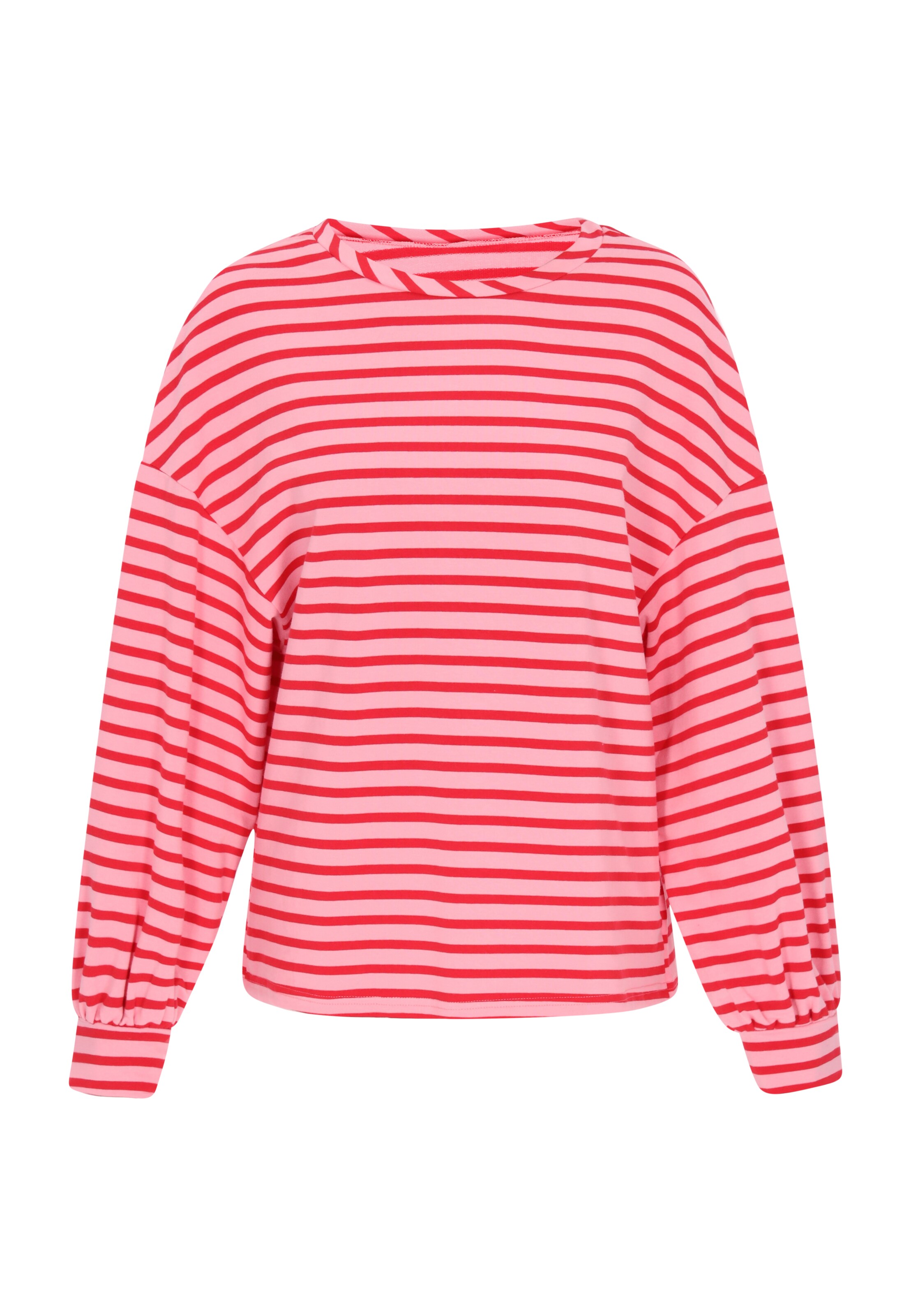 Bluză de molton 'Fashion Look' SANIKA pe roz deschis / sângeriu, Vizualizare produs