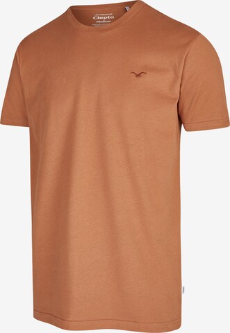 Cleptomanicx Shirt 'Ligull Regular' in Brown