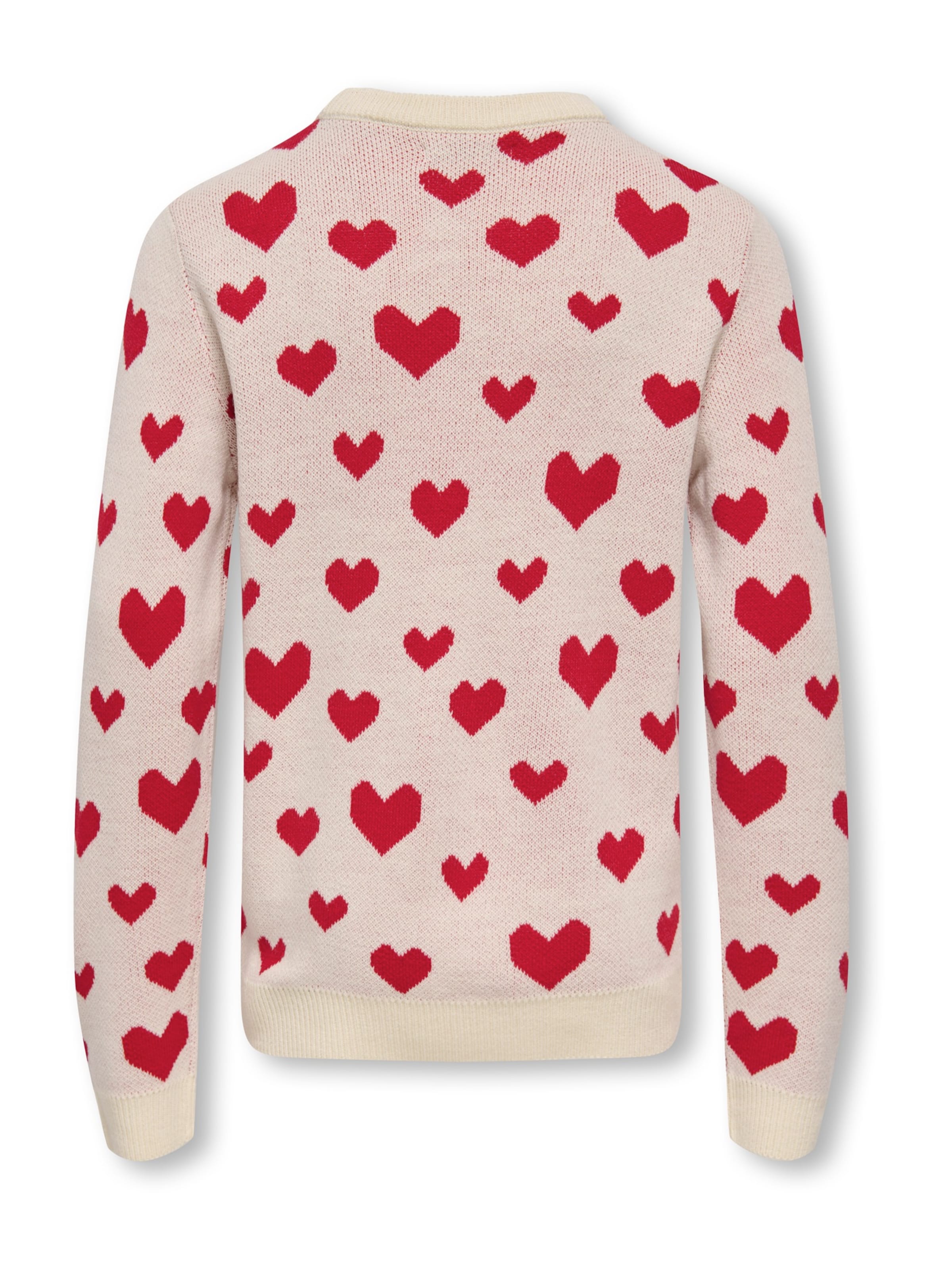 ONLY GIRLS Trui 'KOGXMAS MERRY' in Beige