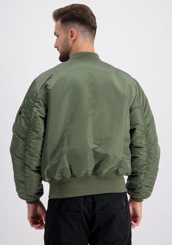 žalia ALPHA INDUSTRIES Demisezoninė striukė 'MA-1'