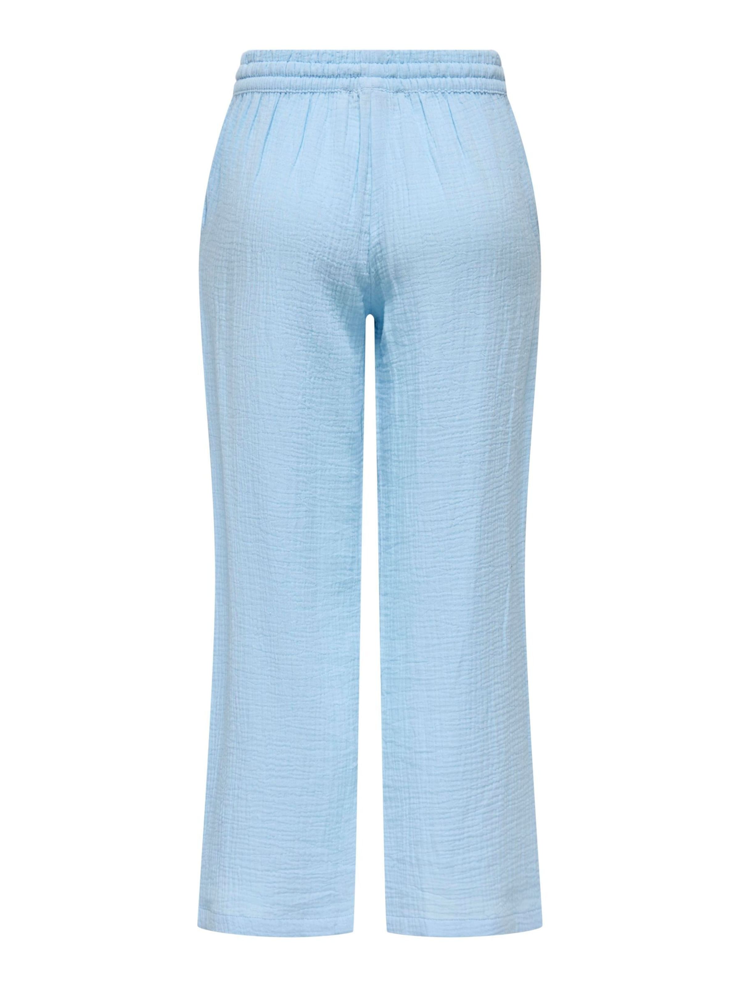JDY Wide leg Broek 'JDYTheis' in Blauw