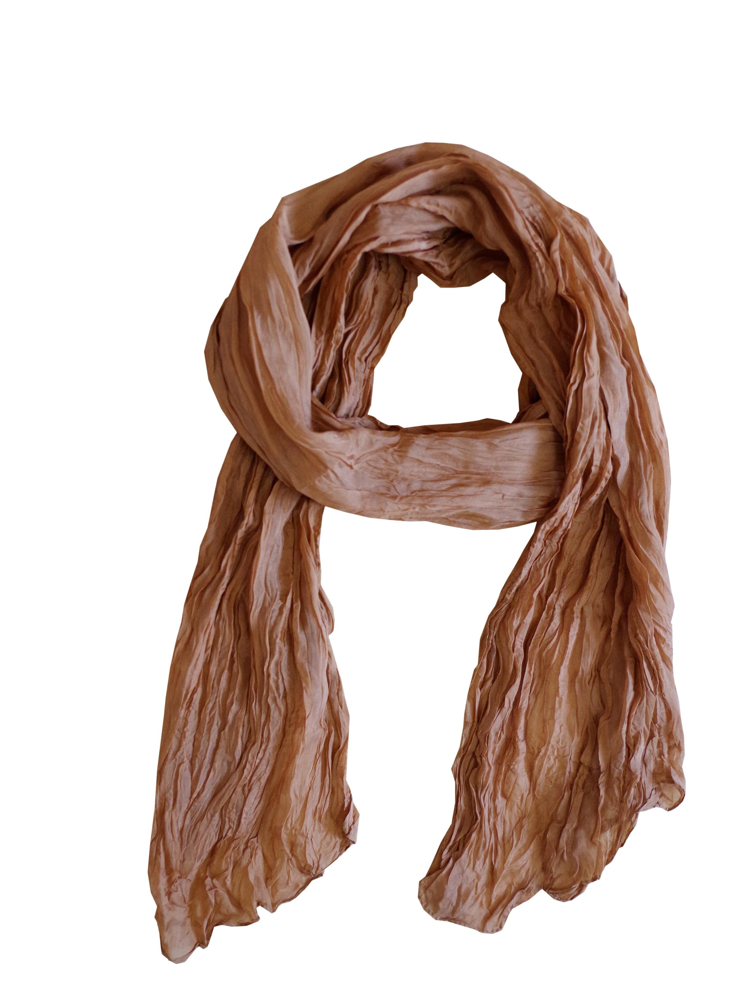 Posh Gear Scarf 'Wrinkle scarf' in Brown: front