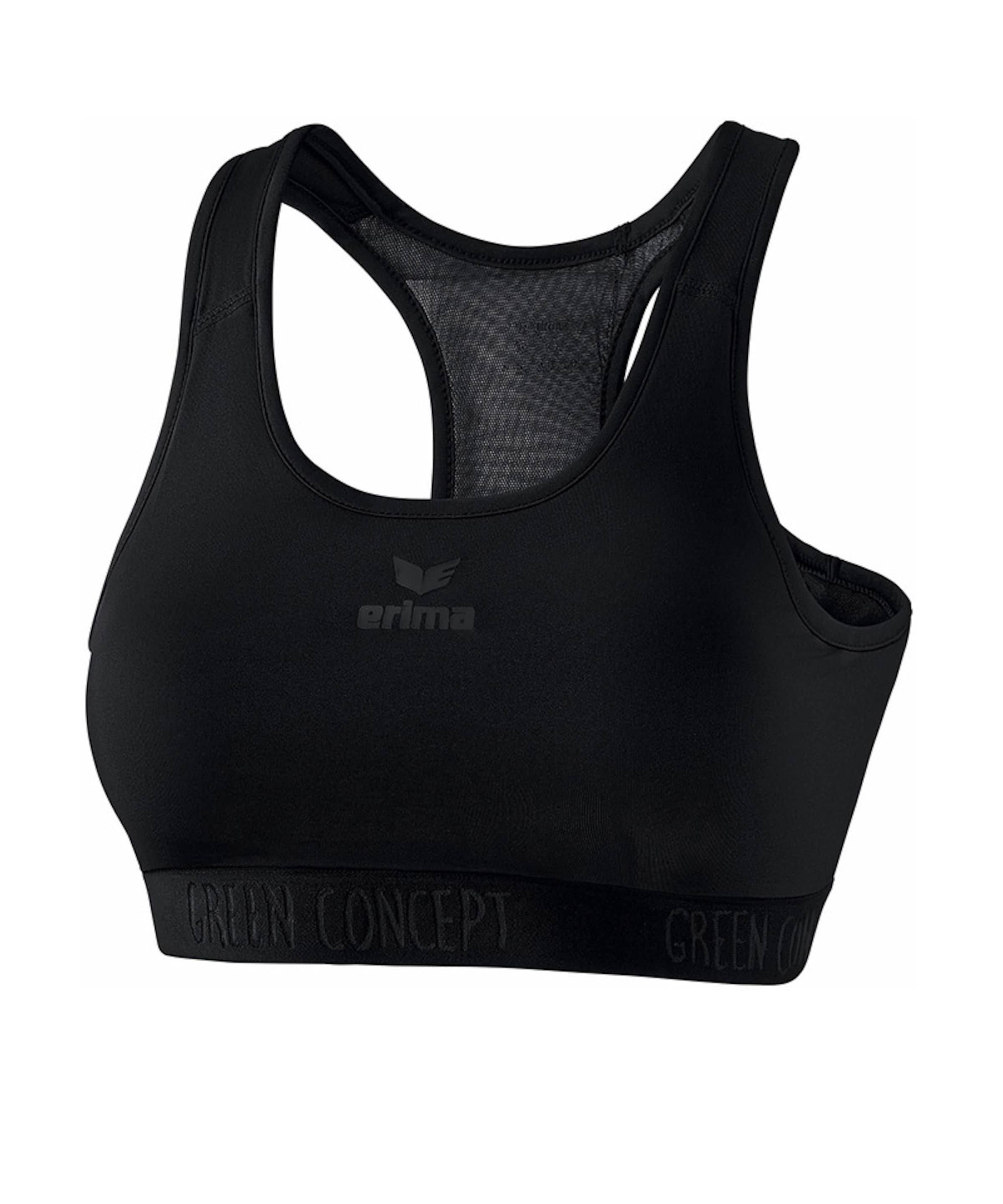 ERIMA Bustier BH in Schwarz: Vorderseite