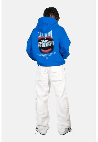 Lost Youth Sweatshirt 'Dollar' in Blauw