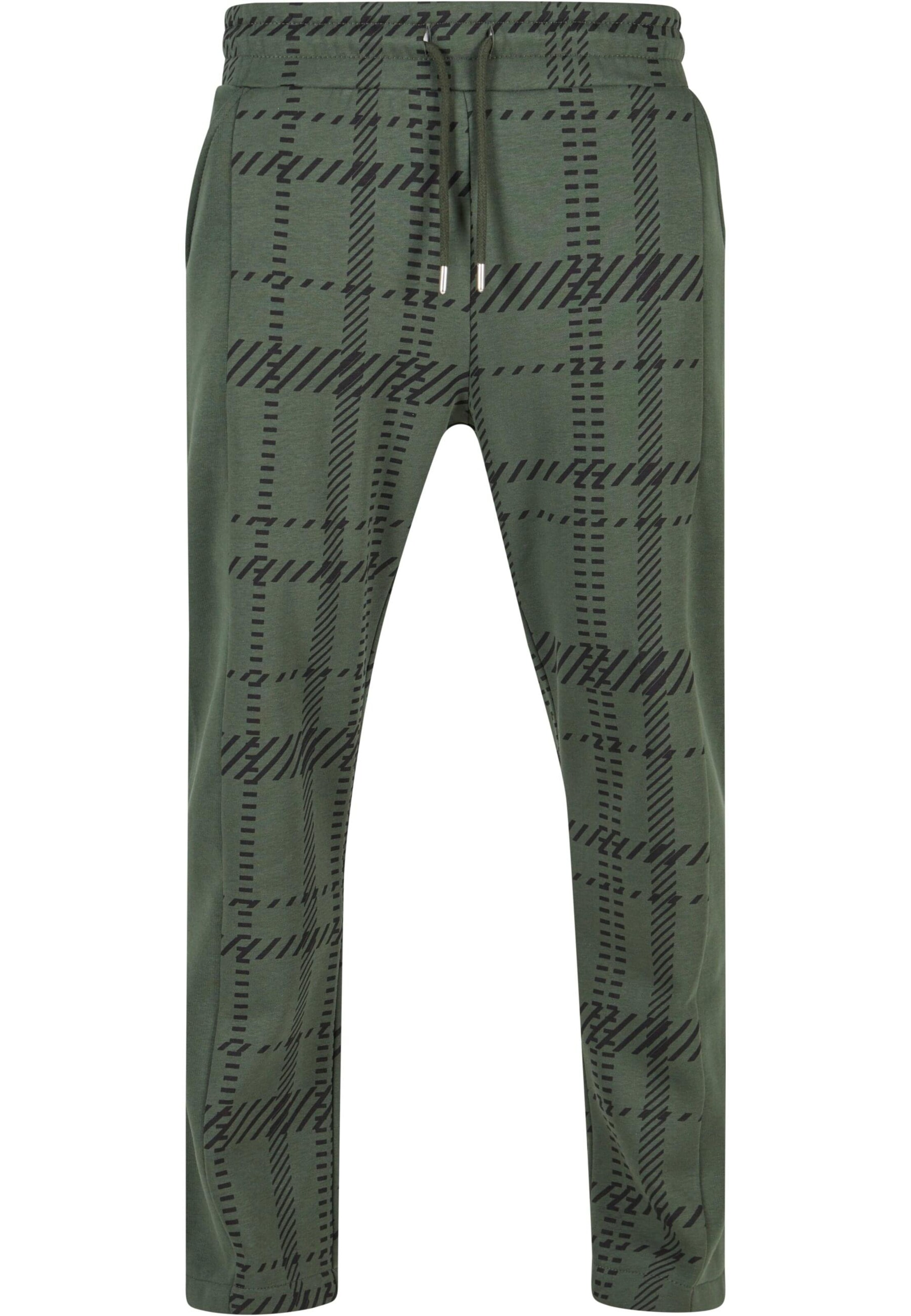 Thug Life Normální Kalhoty – zelená: přední strana