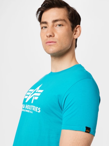 ALPHA INDUSTRIES T-Shirt in Blau