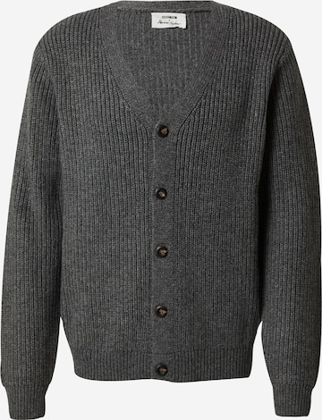 ABOUT YOU x Alvaro Soler Knit Cardigan 'Jamie' in Grey: front