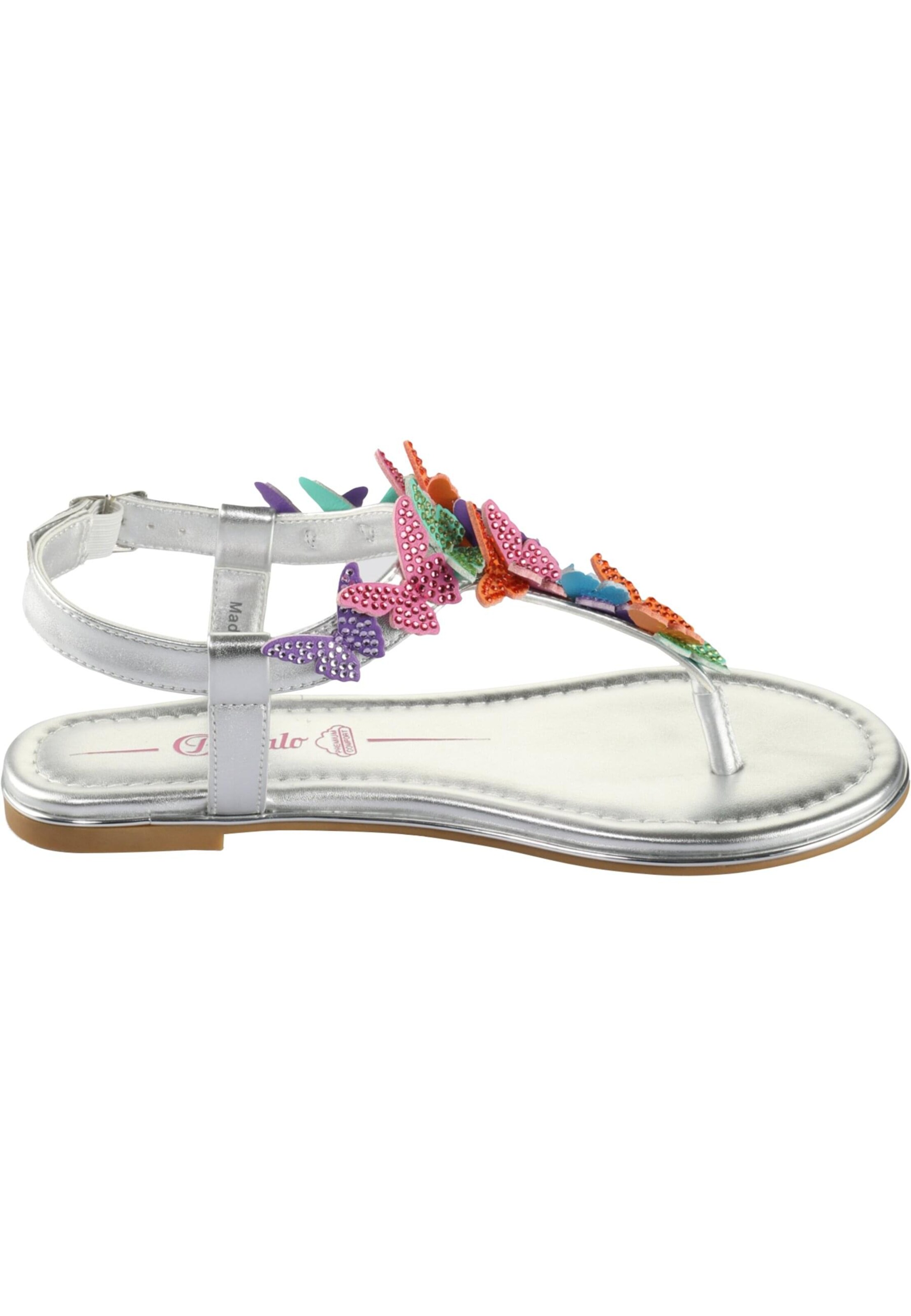 BUFFALO Žabky – stříbrná