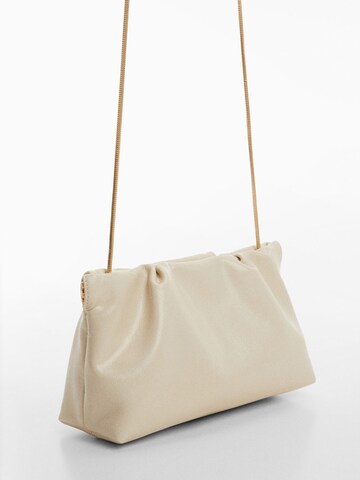 MANGO Clutch 'FERIA' in Beige