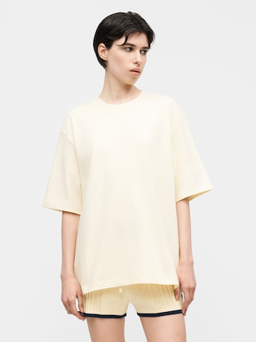 ADIDAS ORIGINALS - Camiseta talla grande 'Ess' en beige: frente