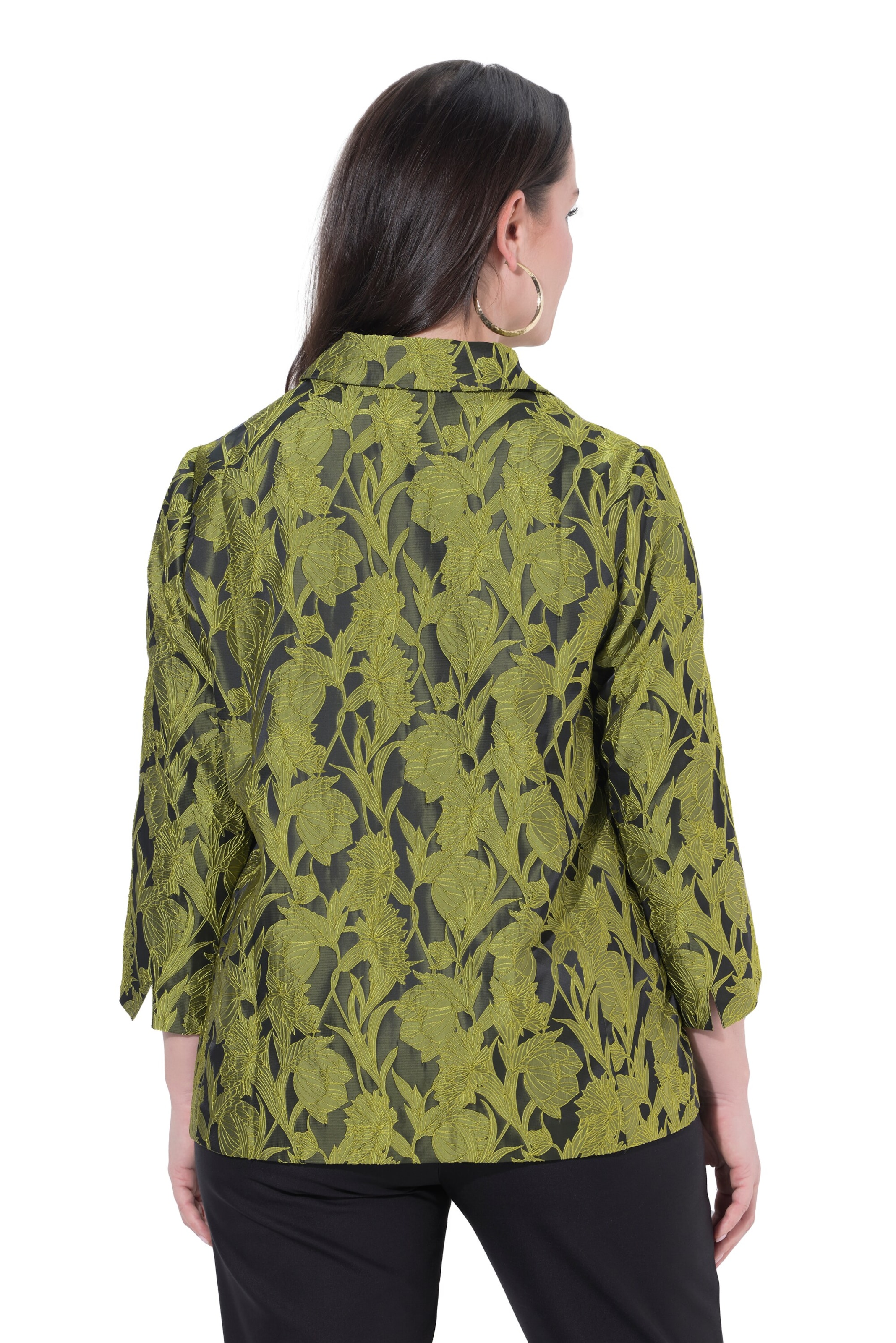 Ulla Popken Between-Season Jacket in Green