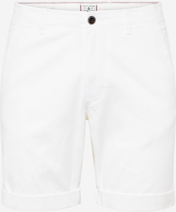 JACK & JONES Chino-püksid 'DAVE', värv valge: eest vaates