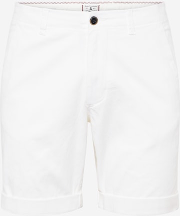 JACK & JONES - Calças chino 'DAVE' em branco: frente