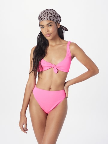 HOLLISTER Triangle Bikini Top in Pink