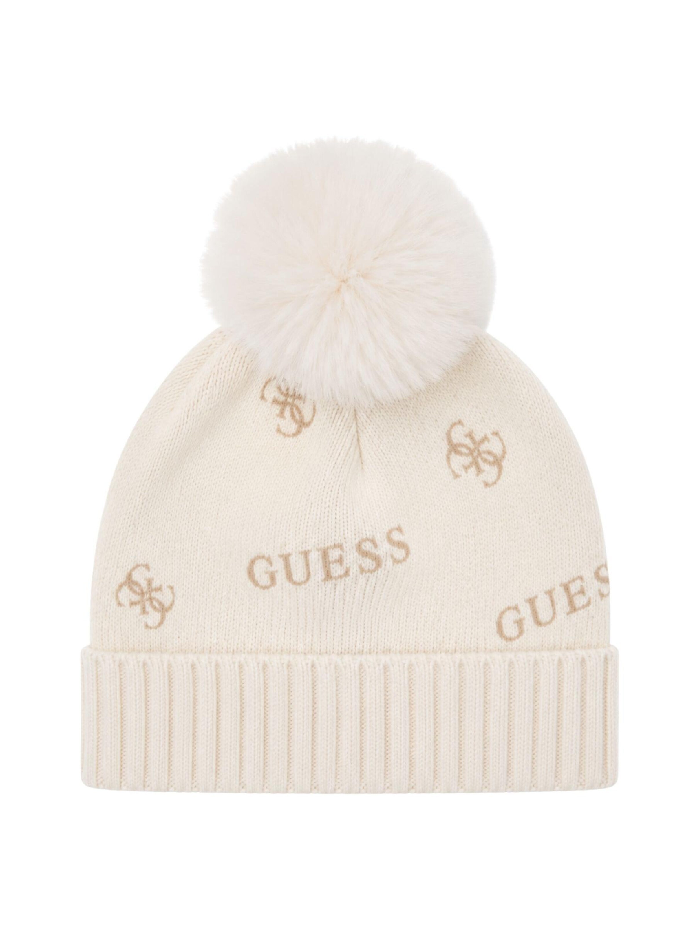 GUESS KIDS Mössa 'GUESS KIDS cappello CAPPELLO' i beige: framsida
