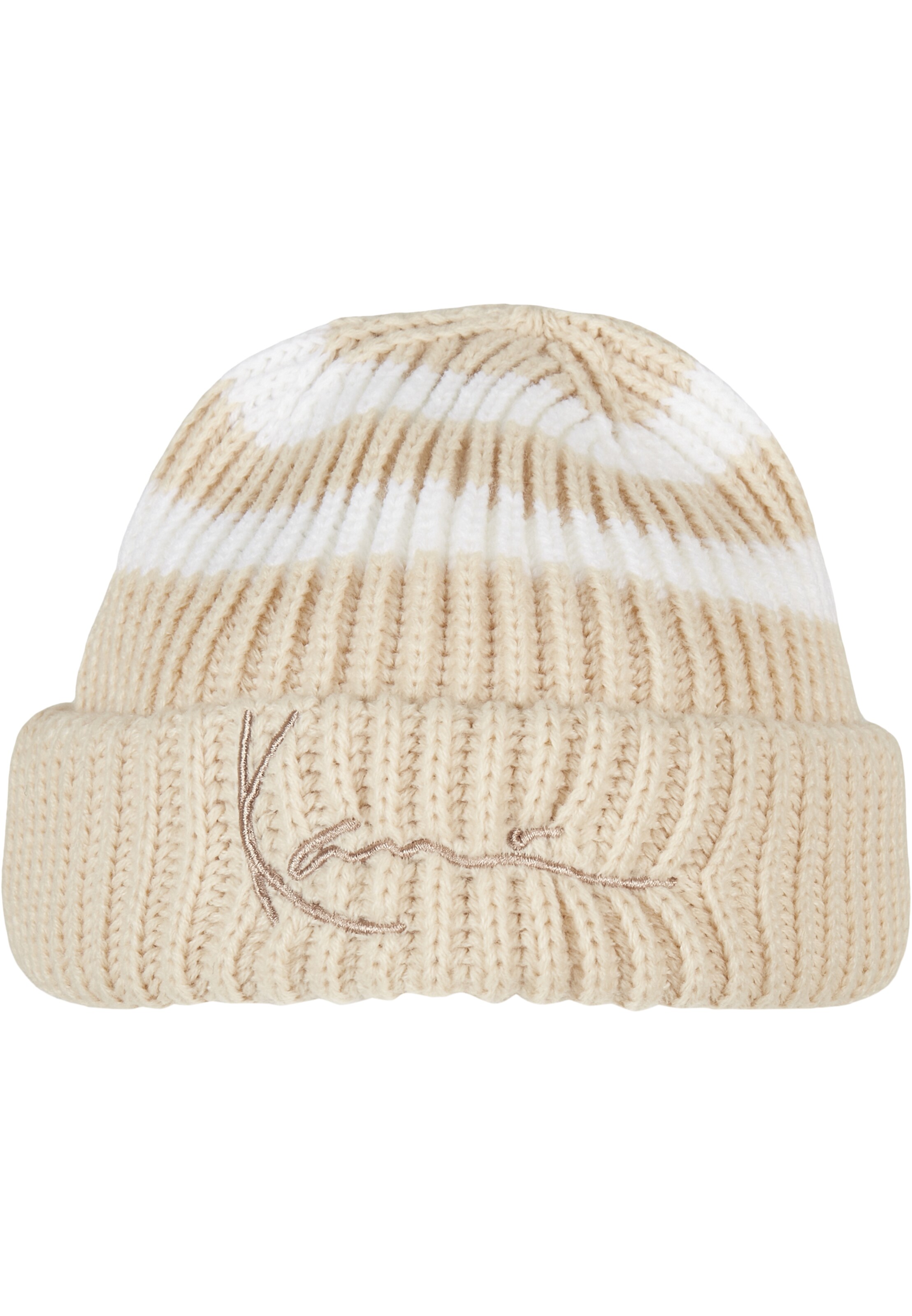 Berretto di Karl Kani in beige: frontale