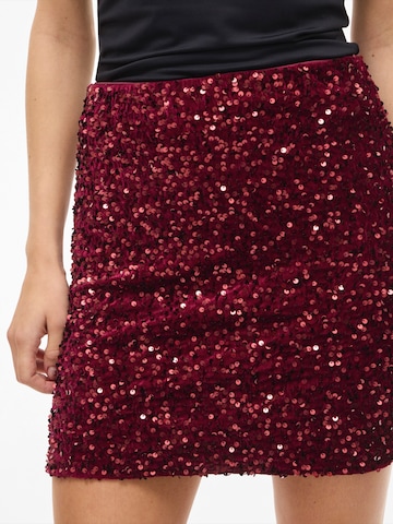 VILA Skirt 'VIBELIEVE' in Red