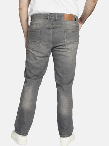 Charles Colby Loosefit Tiefbundjeans ' Baron Isaac ' in Grau