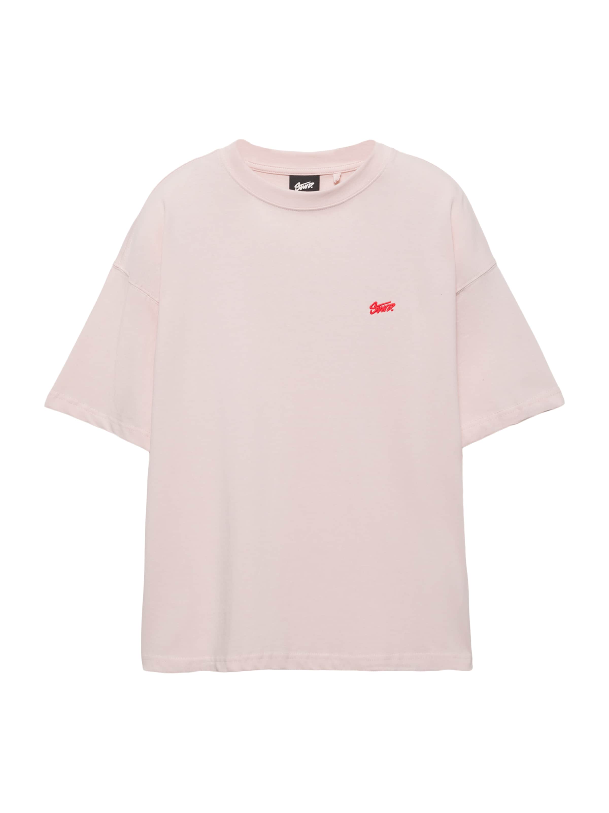 Pull&Bear Póló 'STWD' - rózsaszín: elől