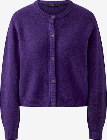 OUI Knit Cardigan 'ILAYA' in Purple: front