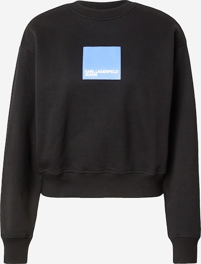 KARL LAGERFELD JEANS Collegepaita värissä vaaleansininen / musta / valkoinen, Tuotenäkymä