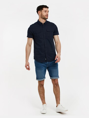 Threadbare Regular fit Button Up Shirt 'Furore' in Blue