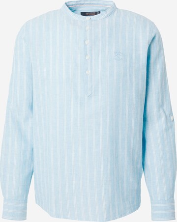INDICODE JEANS Regular fit Button Up Shirt 'Lif' in Blue: front
