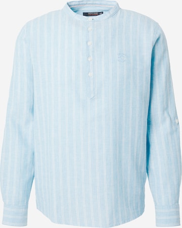 Coupe regular Chemise 'Lif' INDICODE JEANS en bleu : devant