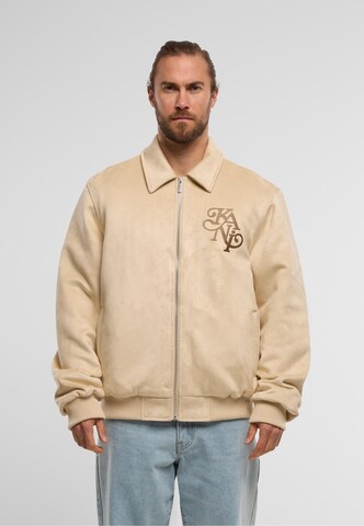 Veste mi-saison Karl Kani en beige : devant