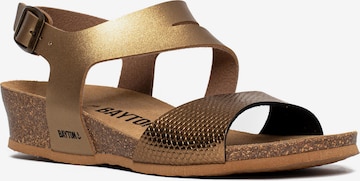 Bayton Sandalen met riem 'Reus' in Goud