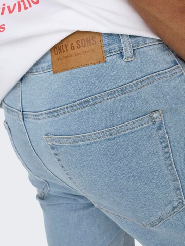 Only & Sons Regular Shorts 'PLY' in Blau