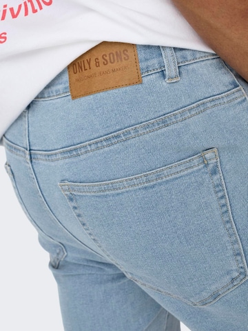 Only & Sons Regular Shorts 'PLY' in Blau