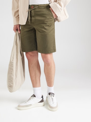BLEND Regular Chino Pants 'BHMorgan' in Green: front