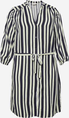 Robe-chemise ONLY Carmakoma en bleu : devant